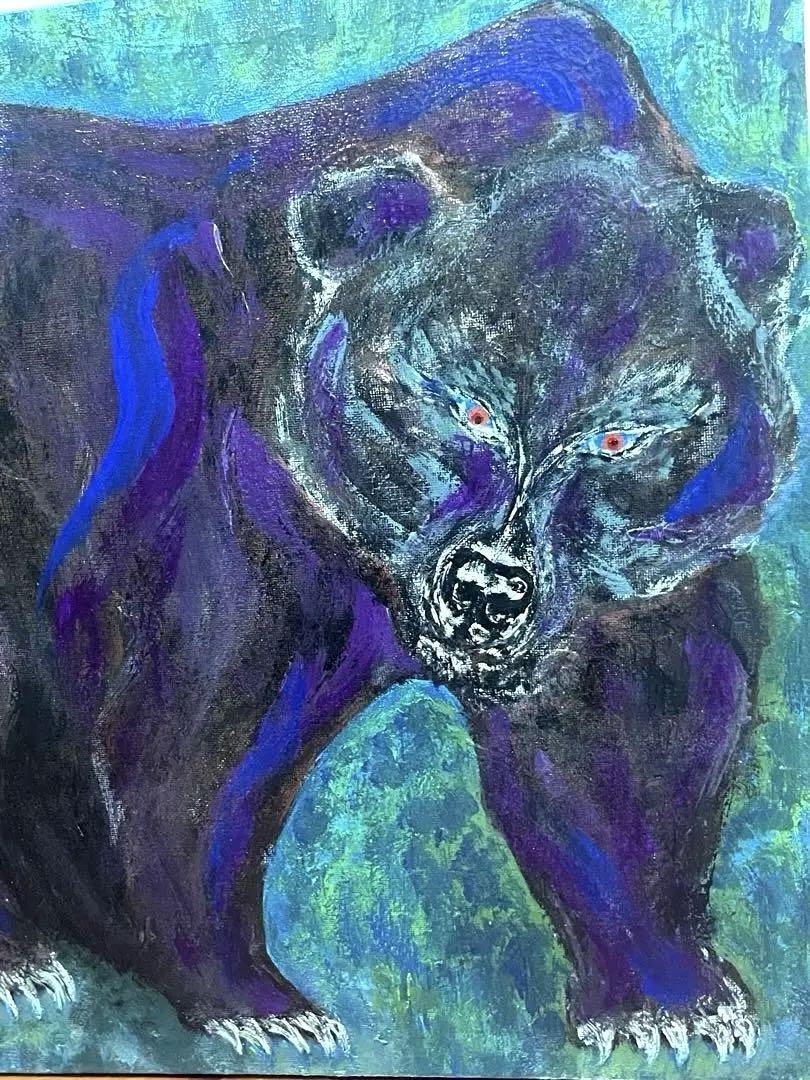 ◉⭐️抽象画クマの絵 【Souling_y】bear paintings原画一点物