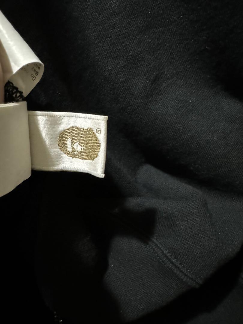 A BATHING APE シャークパーカー 黒 L BAPE エイプ