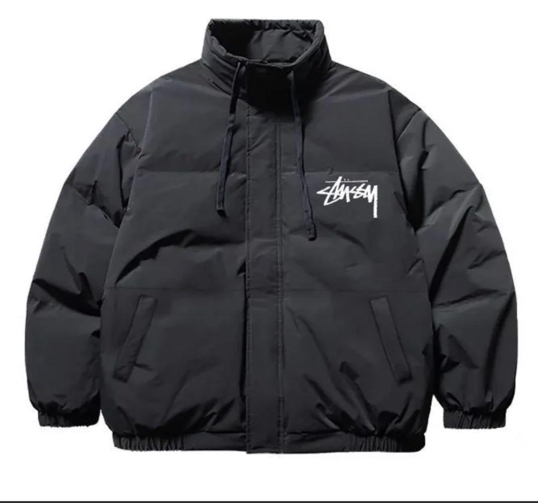 STUSSY ダウンジャケット ブラック