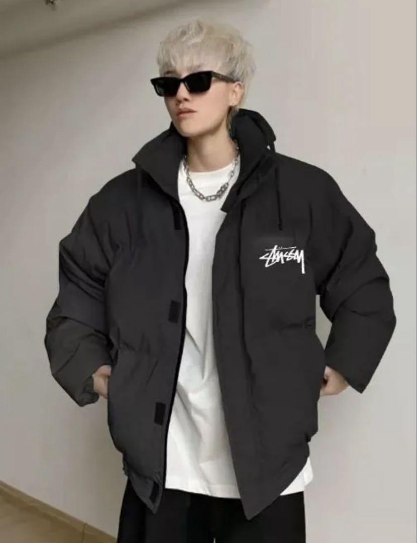 STUSSY ダウンジャケット ブラック