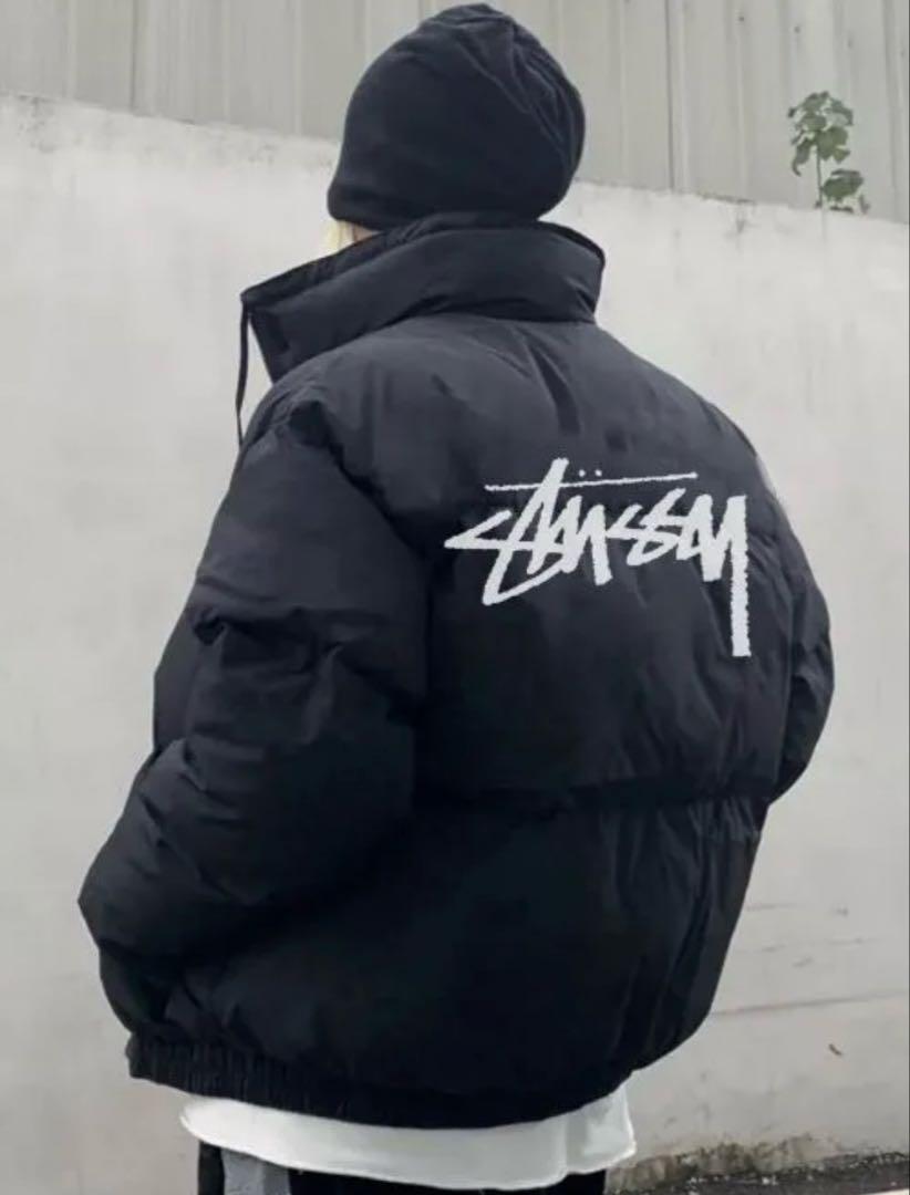 STUSSY ダウンジャケット ブラック