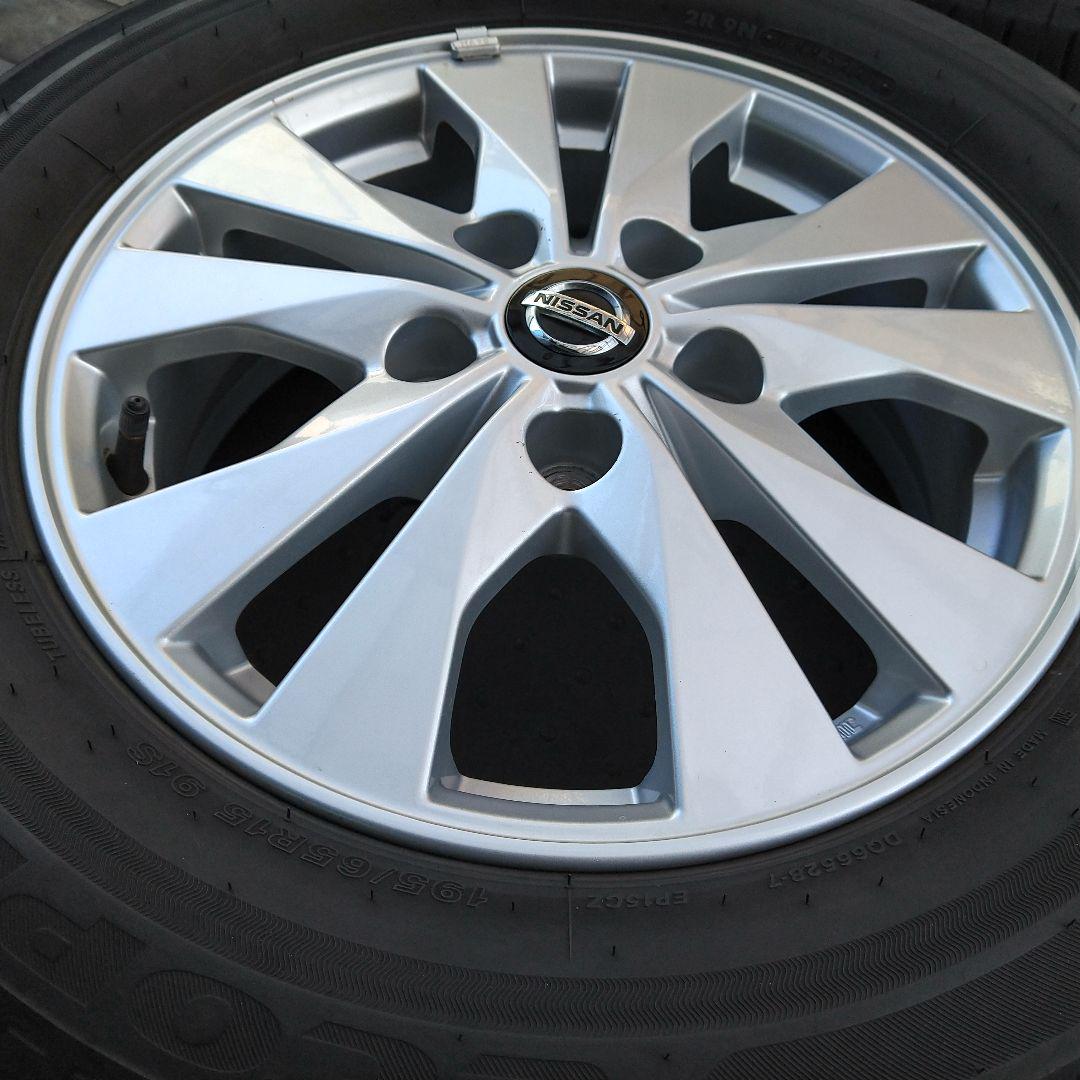 ☆C27 セレナ 純正 15インチホイール 195/65R15ブリヂストン 4本