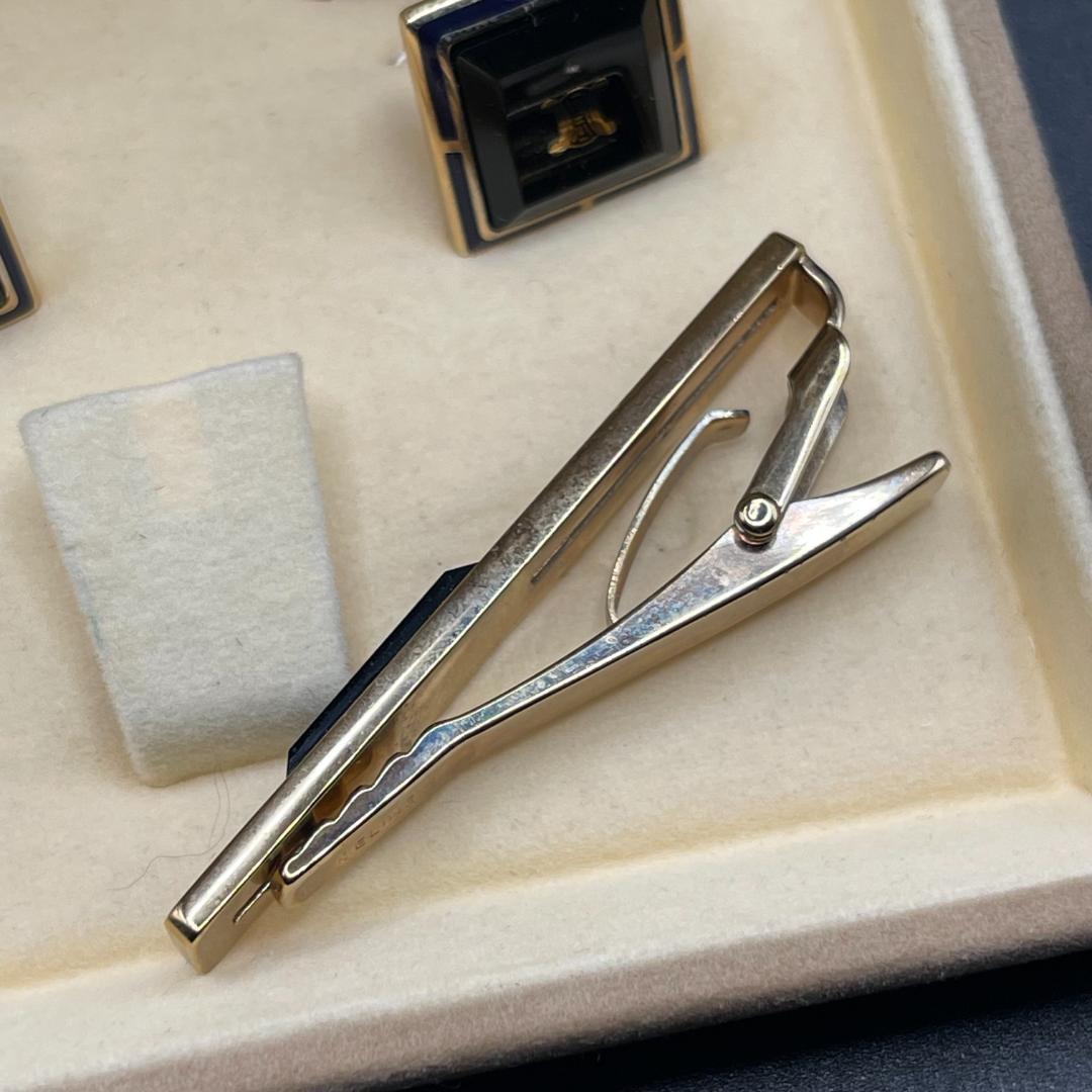 未使用/保管品 CELINE セリーヌ カフス ネクタイピン セット マカダム