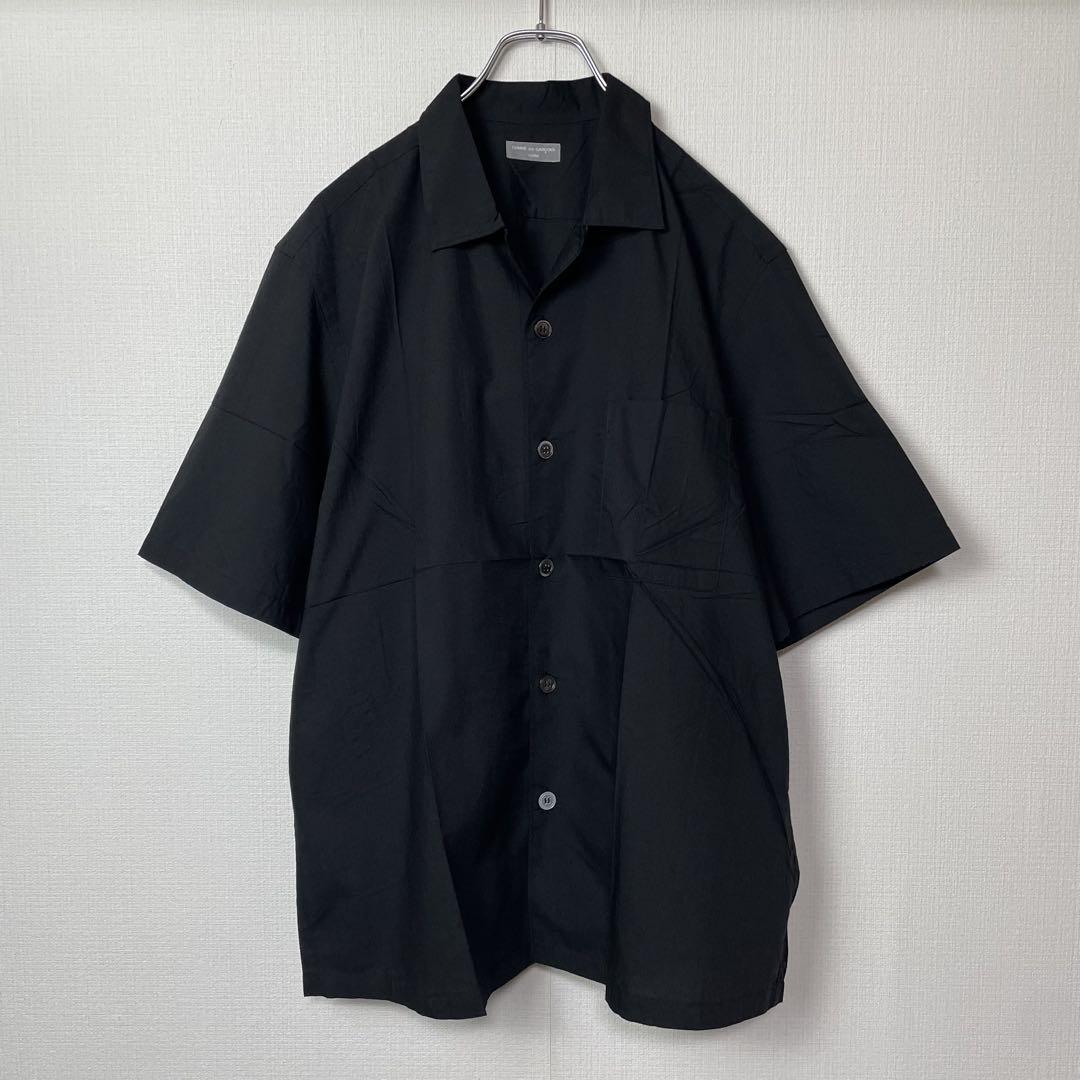【AD2002】コムデギャルソンオム 製品洗い加工 シャツジャケット 田中オム 田中オム コムデギャルソンオム オープンカラーシャツ 開襟