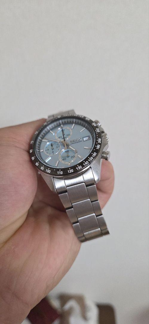 SEIKO クロノグラフ シルバー腕時計 SBTR029