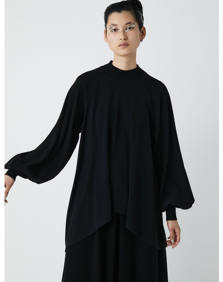【極近年完売品】エンフォルド HIGH　NECK　BLOUSE 38 M 黒