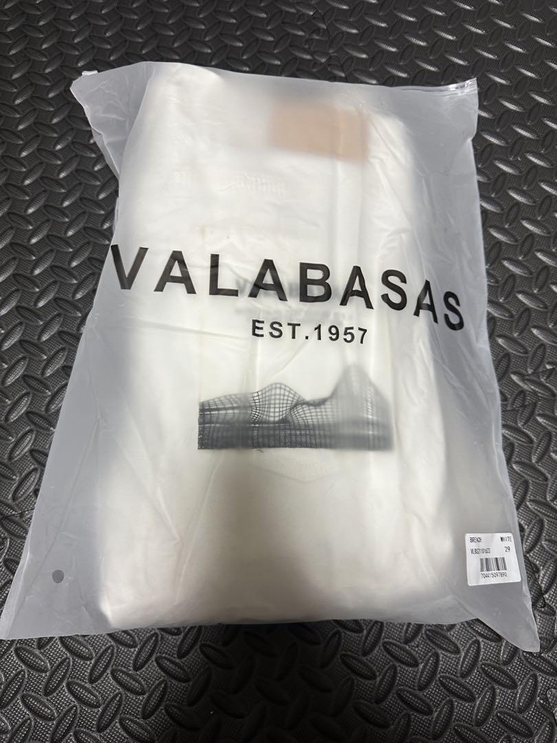 valabasas バラバサス サイドクラッシュスキニーフレアデニム 白