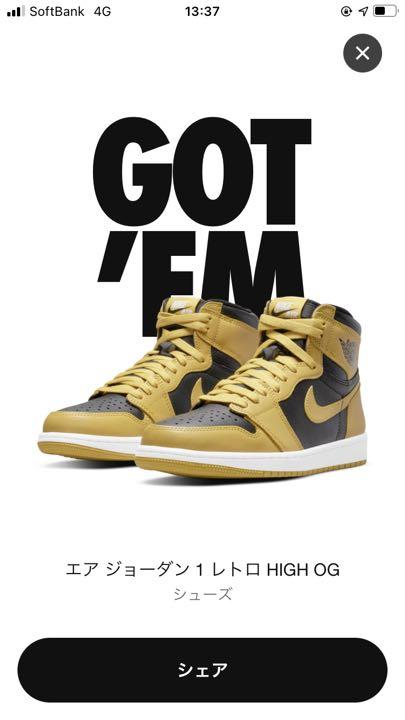 NIKE AIRJORDAN1 POLLEN 27.5