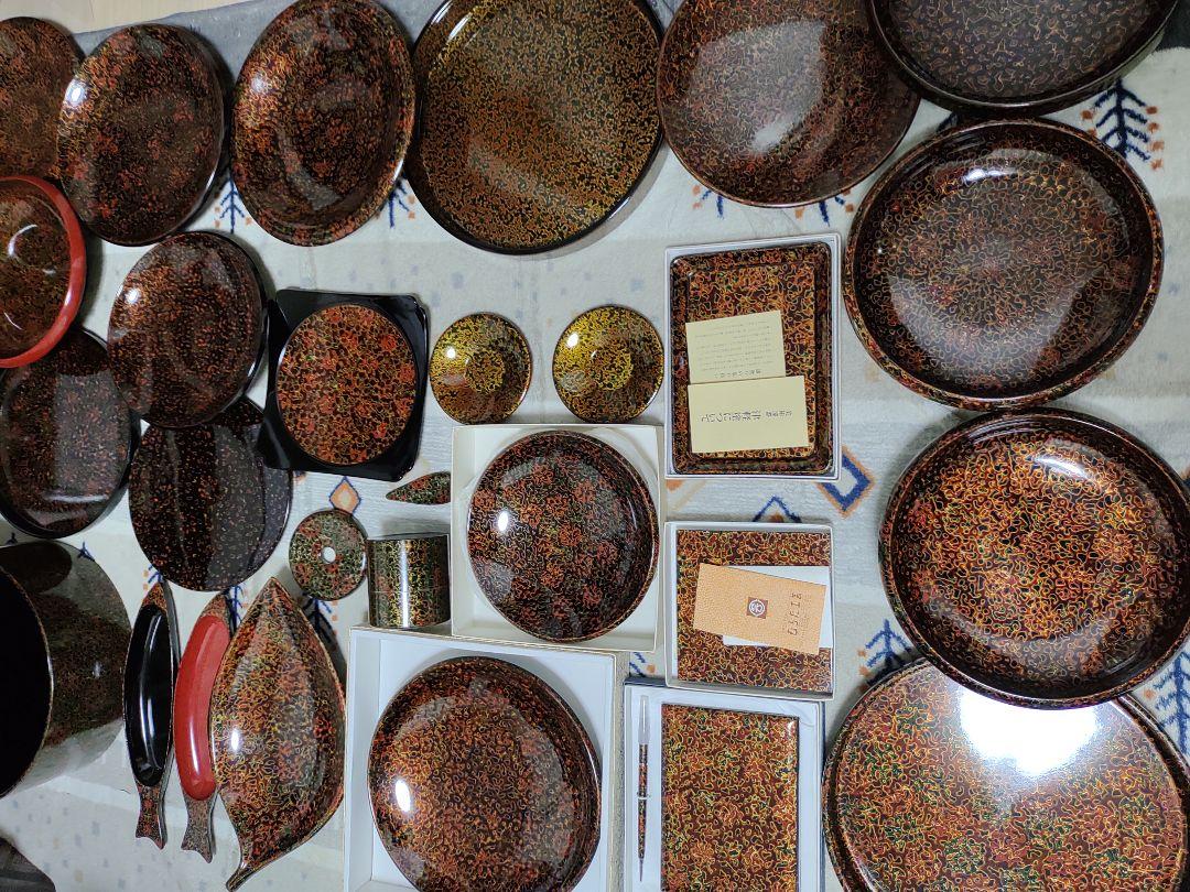好評安い 3 美品 大量 津軽塗 トレー 置物 盆 茶道具 茶櫃 茶托 鉢 皿 oIju8-m58341430304 NEW限定品
