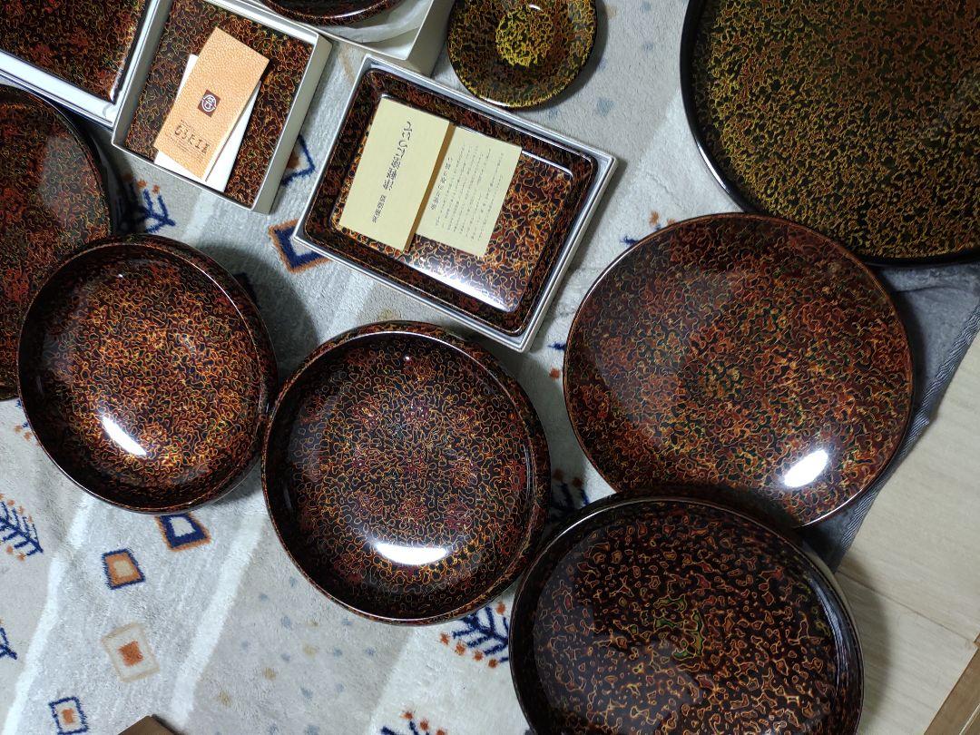好評安い 3 美品 大量 津軽塗 トレー 置物 盆 茶道具 茶櫃 茶托 鉢 皿 oIju8-m58341430304 NEW限定品