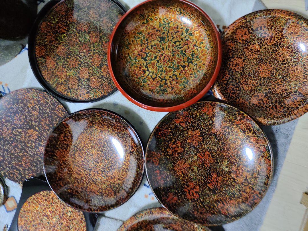 好評安い 3 美品 大量 津軽塗 トレー 置物 盆 茶道具 茶櫃 茶托 鉢 皿 oIju8-m58341430304 NEW限定品