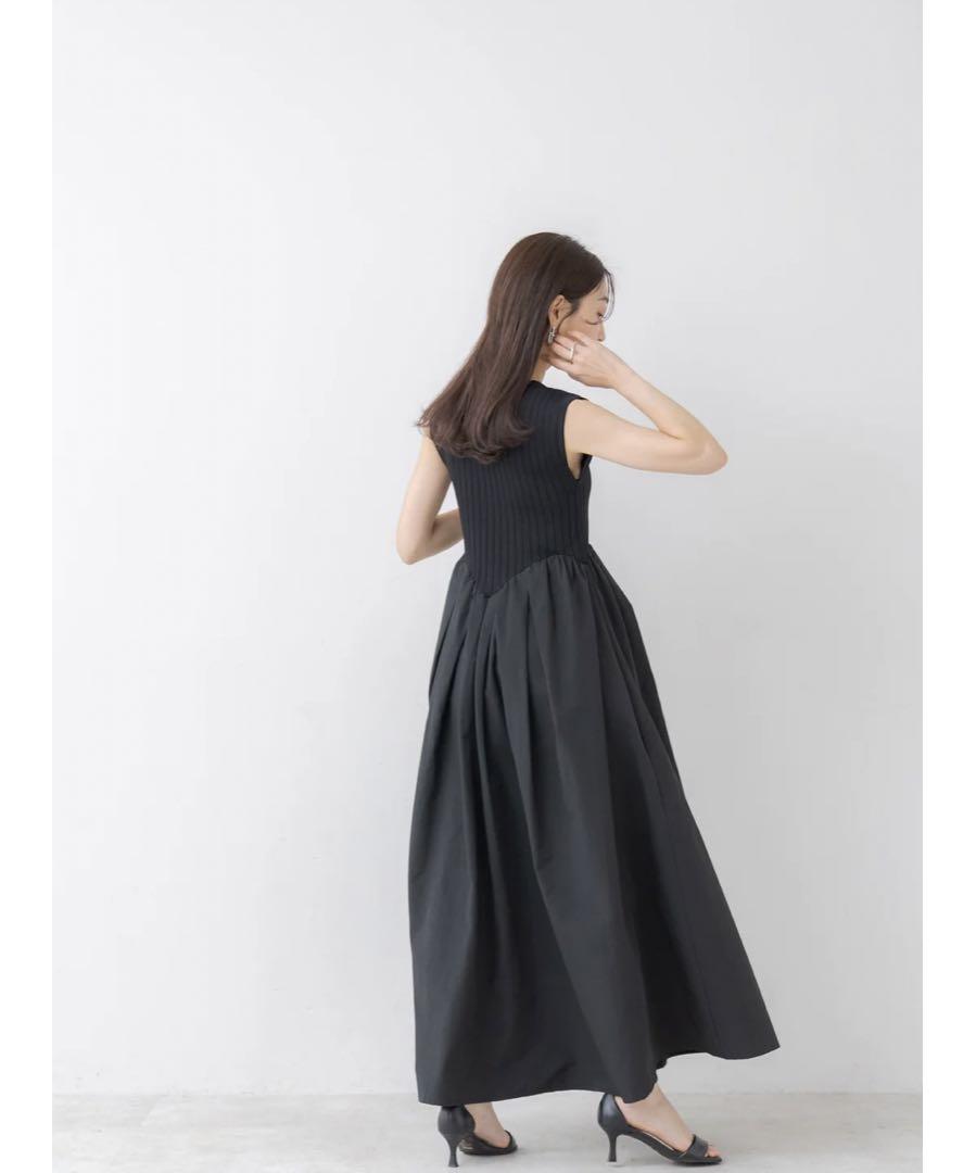 rieさま専用【新品】regleamラウンド切り替えリブワンピース