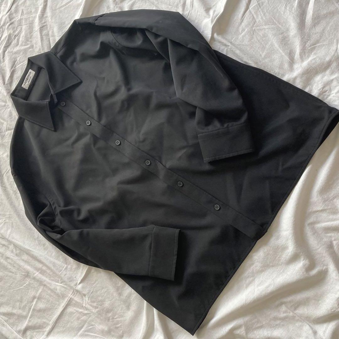 美品　バレンシアガ　シャツジャケット　ウール　SMALL FIT　21AW　34