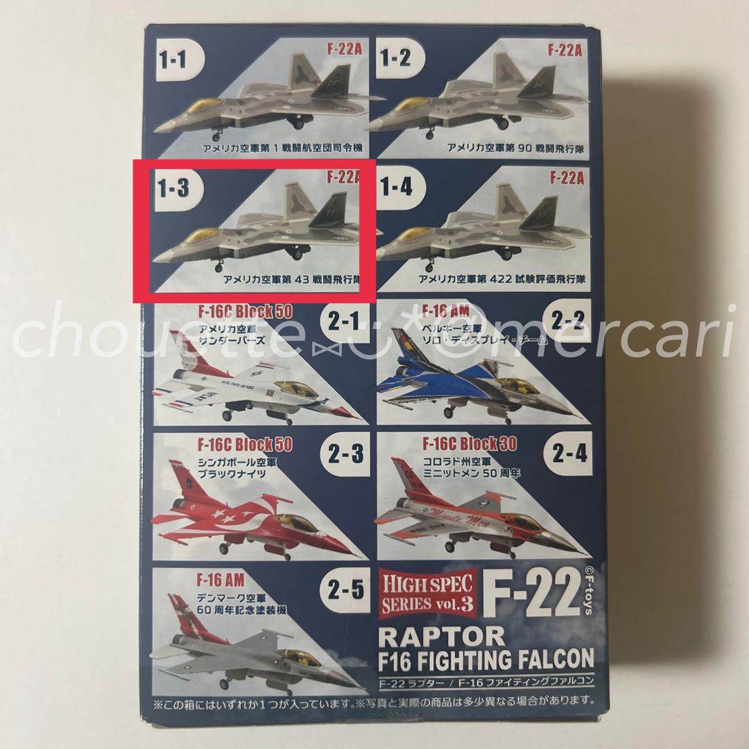 F-toys 1/144 F-22A ラプター アメリカ空軍第43戦闘飛行隊