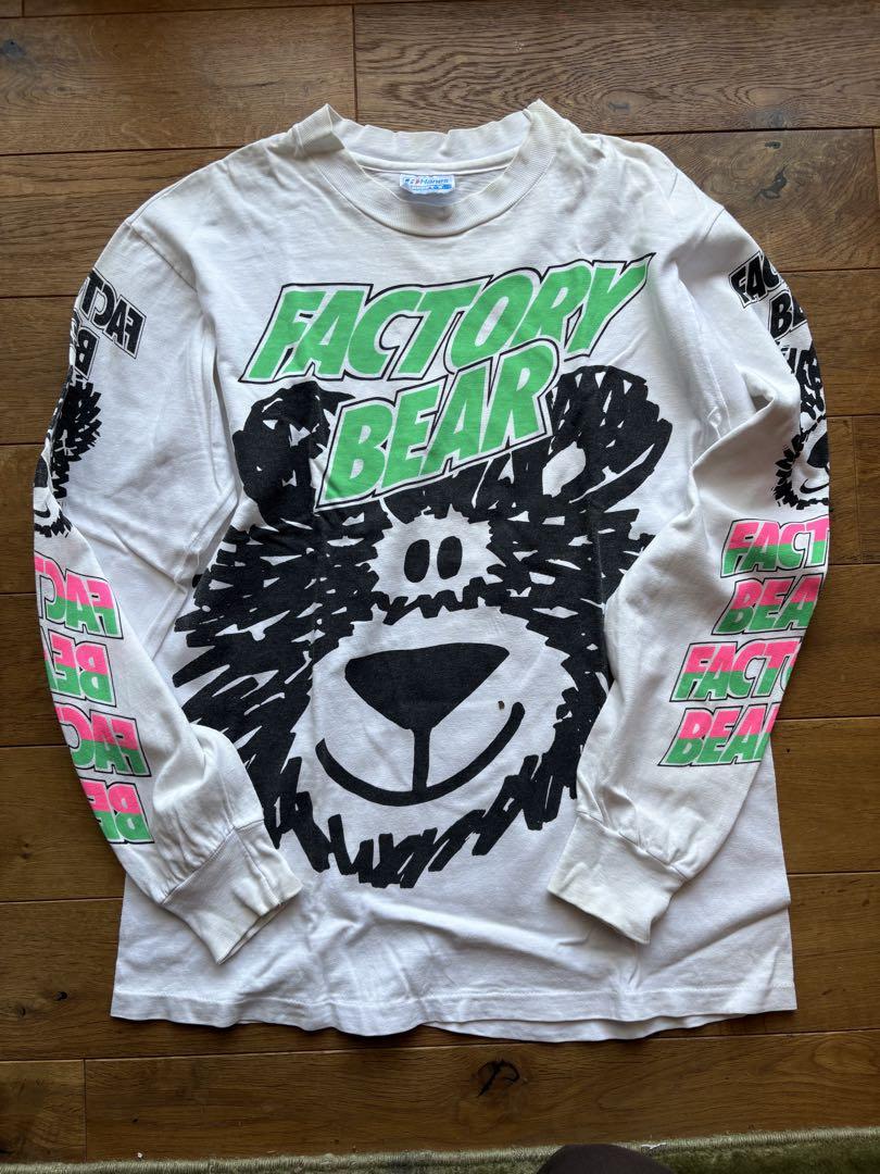 Hanes FACTORY BEAR ロングT M ファクトリーベア