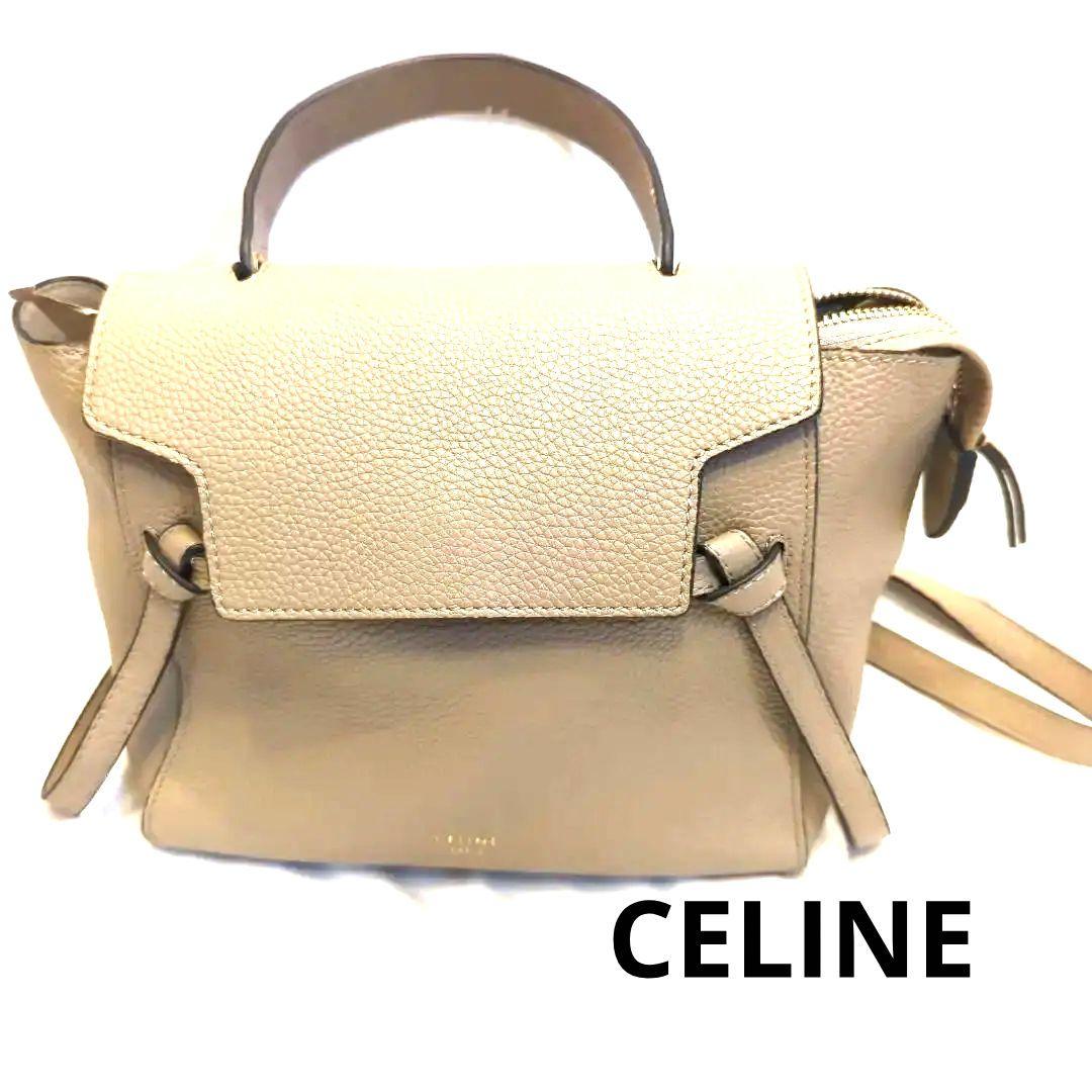 セリーヌ CELINE ベルトバッグ ナノ 2WAY ショルダー ハンドバッグ