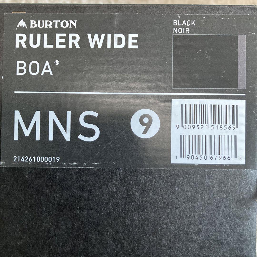 Burton Ruler Wide BOAスノーボードブーツ 27cm ブラック