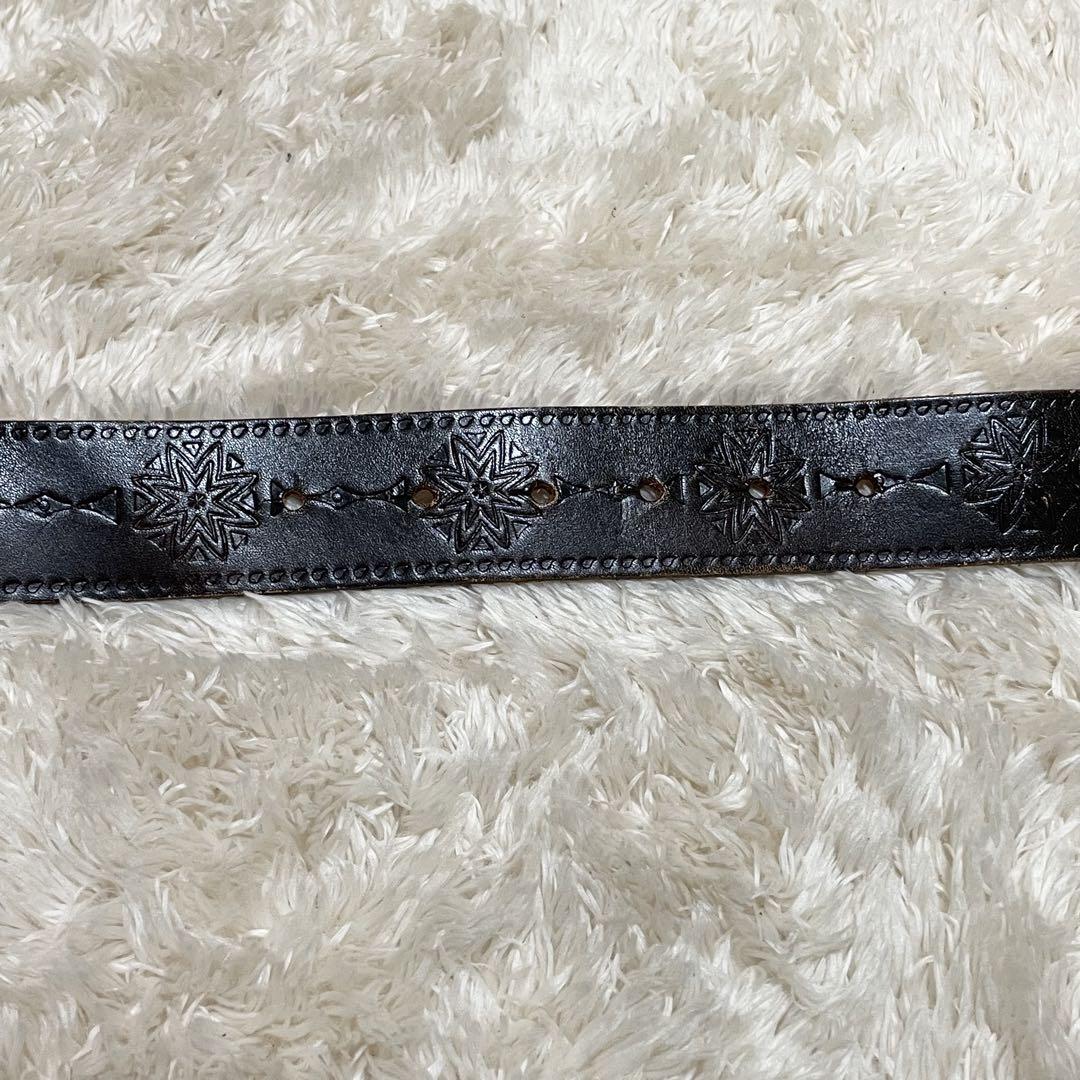 ディーゼル✨　ベルト　ライオン　サイズ85 レザー　バックル　ブラウン