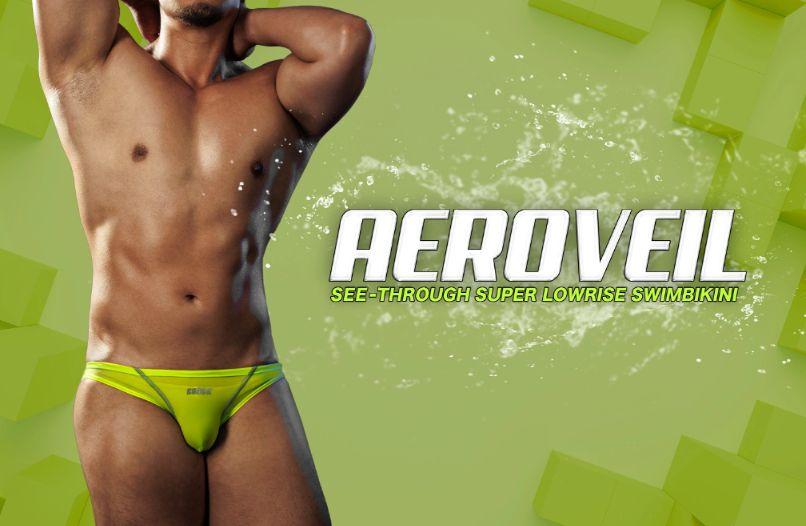EGDE AEROVAIL SWIMBIKINI XL ホワイト 透け感 水着