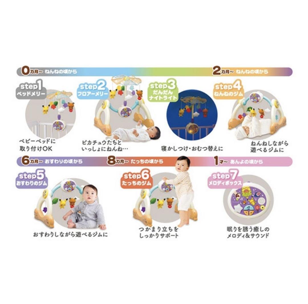 モンポケ 7ステップメリージム※箱・説明書無し ベビージム