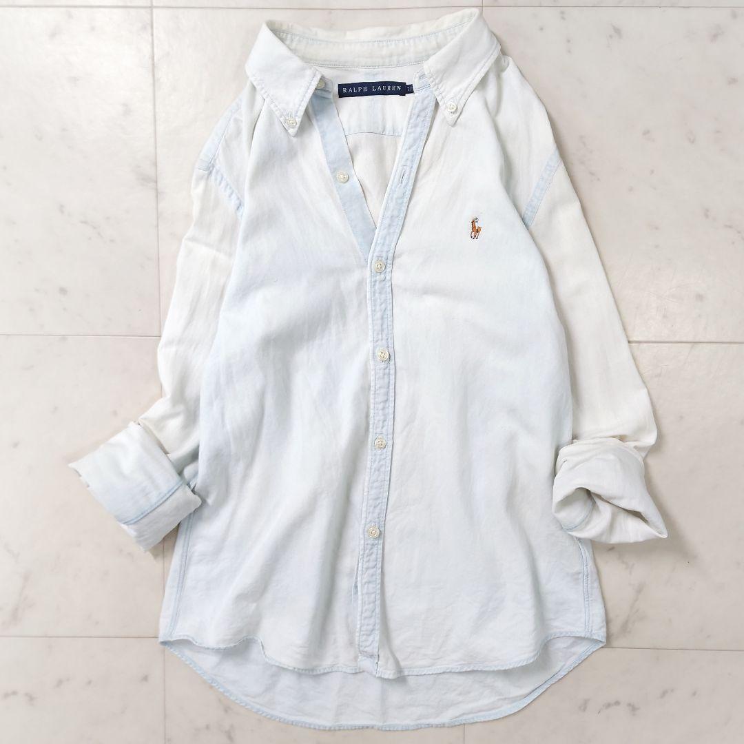 美品♪ラルフローレン ヴィンテージ加工 グラデーション ロゴ