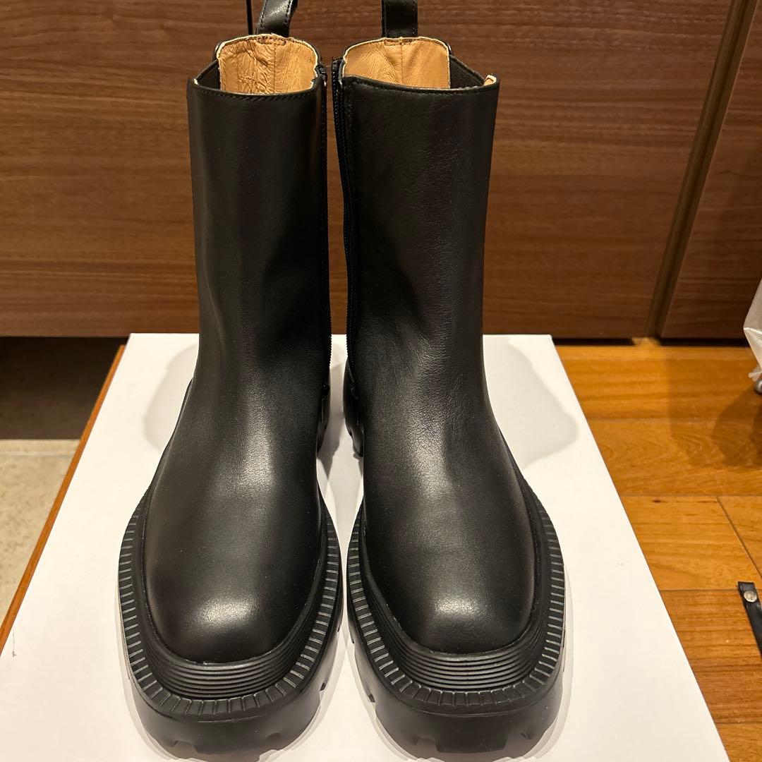 suadeo 黒 タンクショートブーツLサイズ24.5cm suadeo