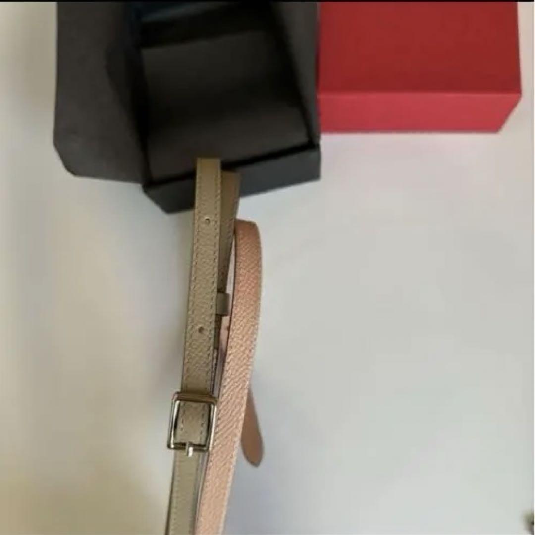 BONAVENTURA スマホストラップ ベージュ ピンク