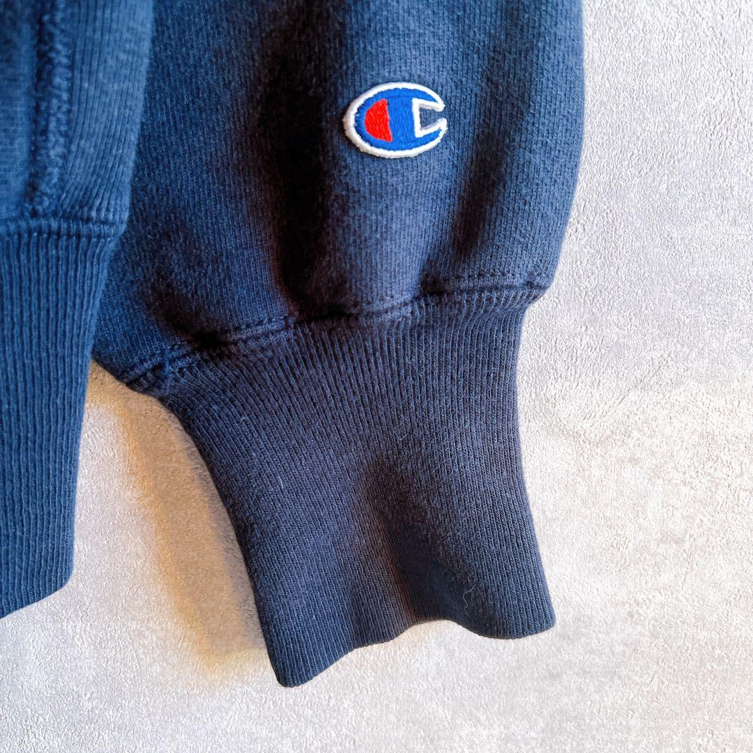 90s ChampionリバースウィーブNBC 刺繍ロゴスウェット ネイビーL 90s ChampionリバースウィーブNBC 刺繍ロゴスウェット ネイビーL