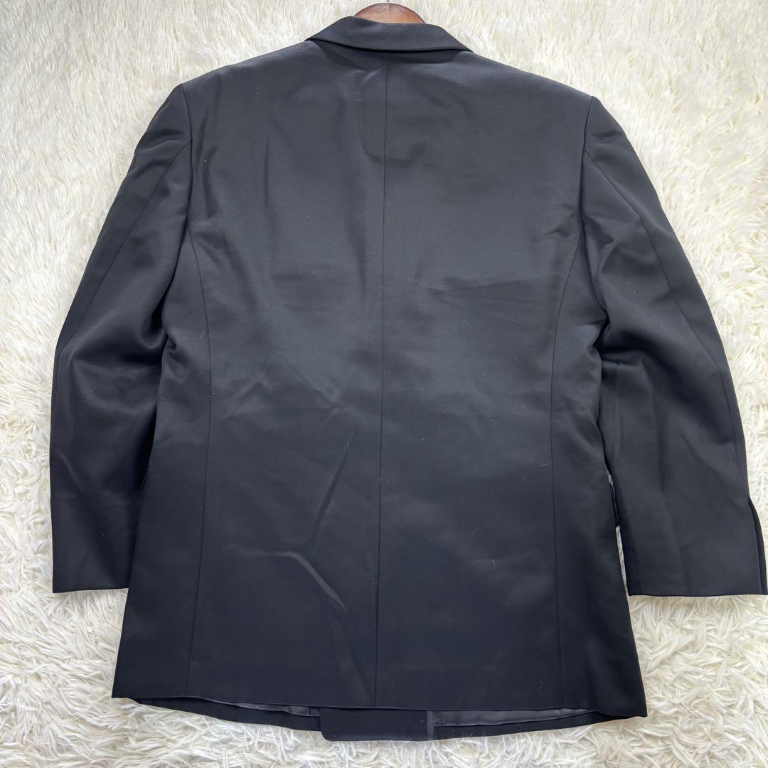 【タグ付き未使用品！】ドーメル　スーツ　セットアップ　黒　ストライプ DORMEUIL ドーメル スーツ セットアップ ストライプ ダブル