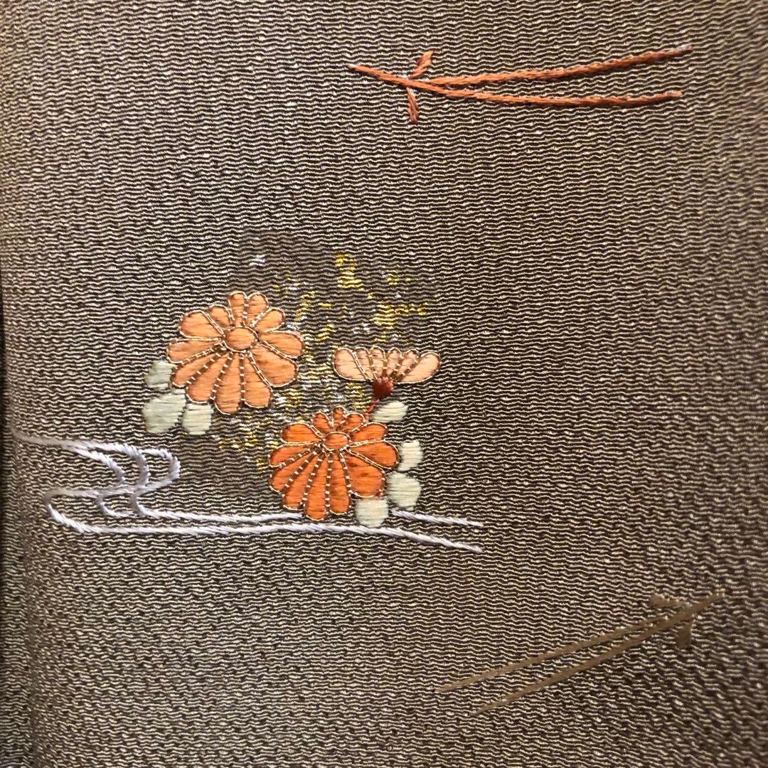 秋〜春先 付下 吹 き 寄 せ 新古品 お仕立上り 生地 ちりめん 秋〜春先 付下 吹 き 寄 せ 新古品 お仕立上り 生地 ちりめん