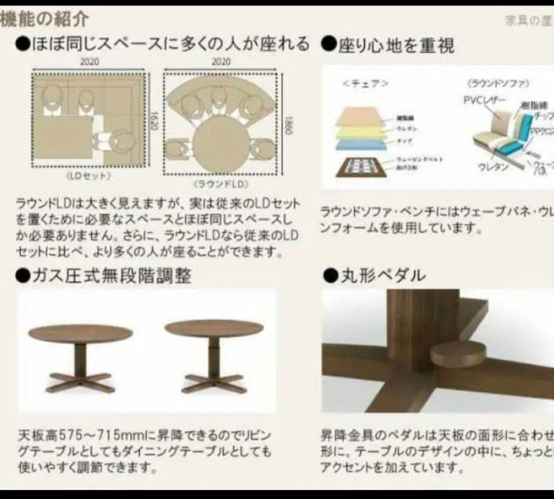 価格 円形木製ダイニングテーブル傷や汚れあり