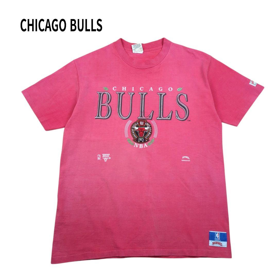 90s NUTMEG CHICAGO BULLS サンフェード Tシャツ 半袖