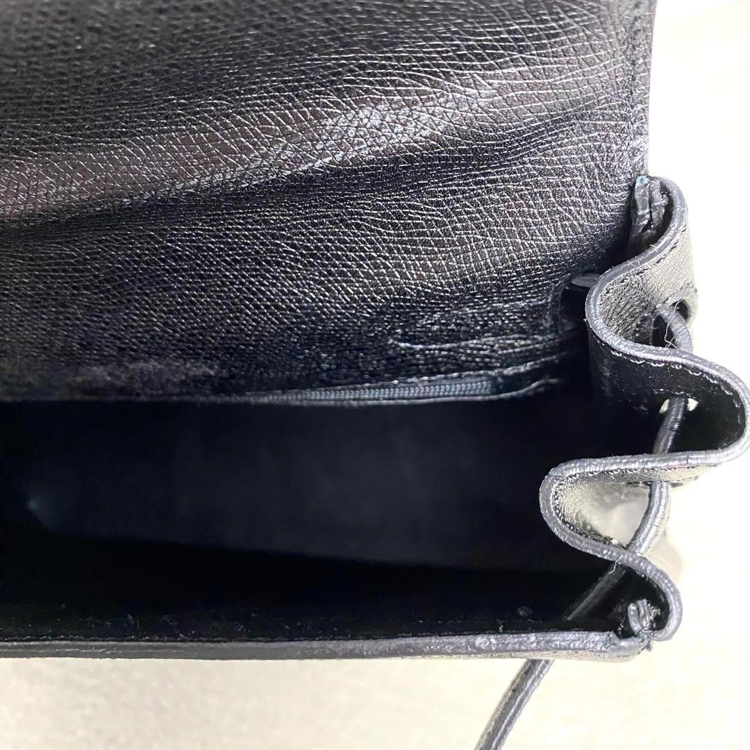 【美品☆高級】ヘンリーハイクラス ケリー ハンドバッグ ブラック フォーマル 【美品☆高級】ヘンリーハイクラス ケリー ハンドバッグ ブラック フォーマル