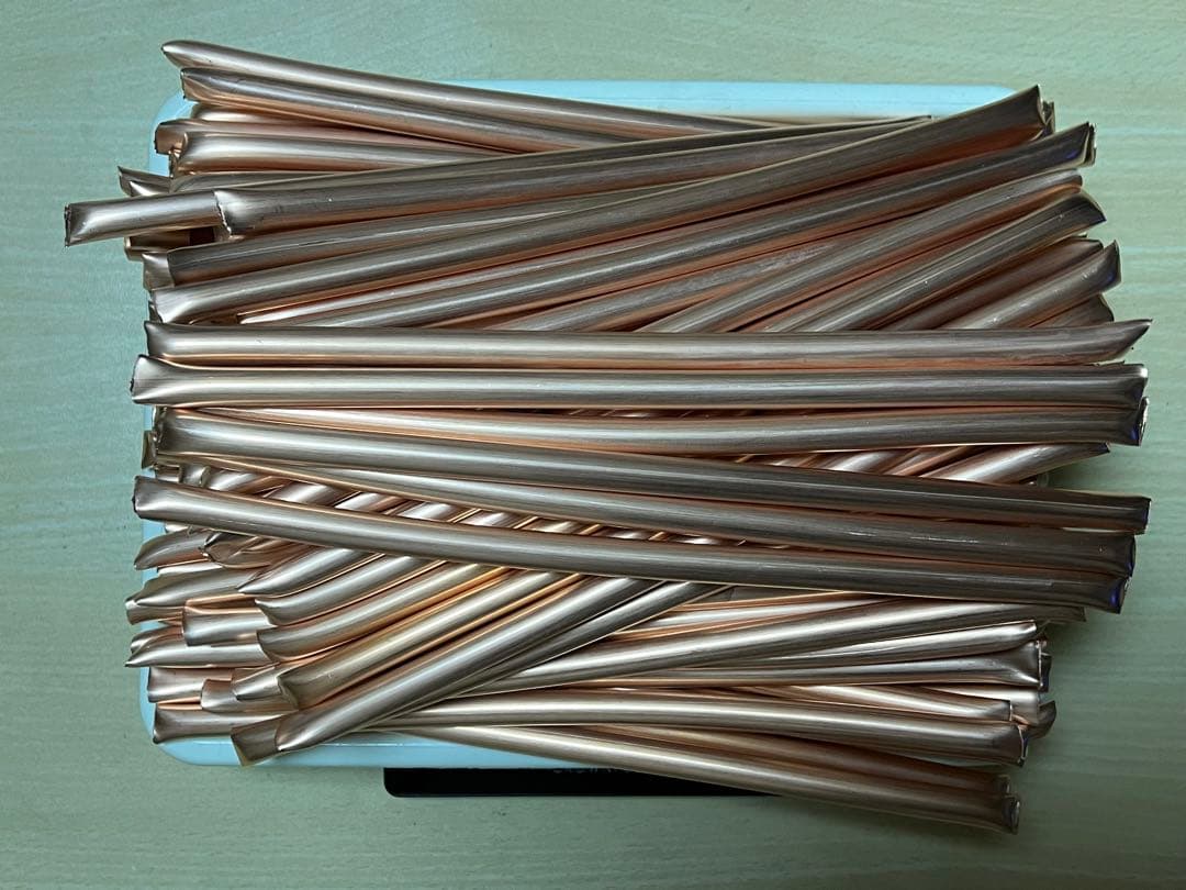 銅 銅管10φ 8.160kg ピカ銅 2号銅 並銅傷や汚れあり