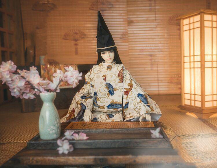 玄関先迄納品 指貫 5点セット BJD ドール衣装 狩衣 - クラフト/布製品