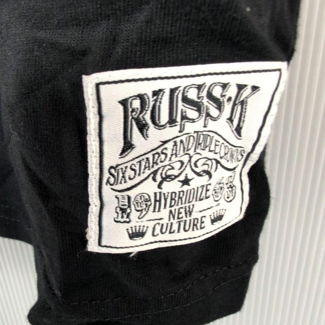 RUSS-K✨ブラック Vネック Tシャツ Lサイズ - メルカリ