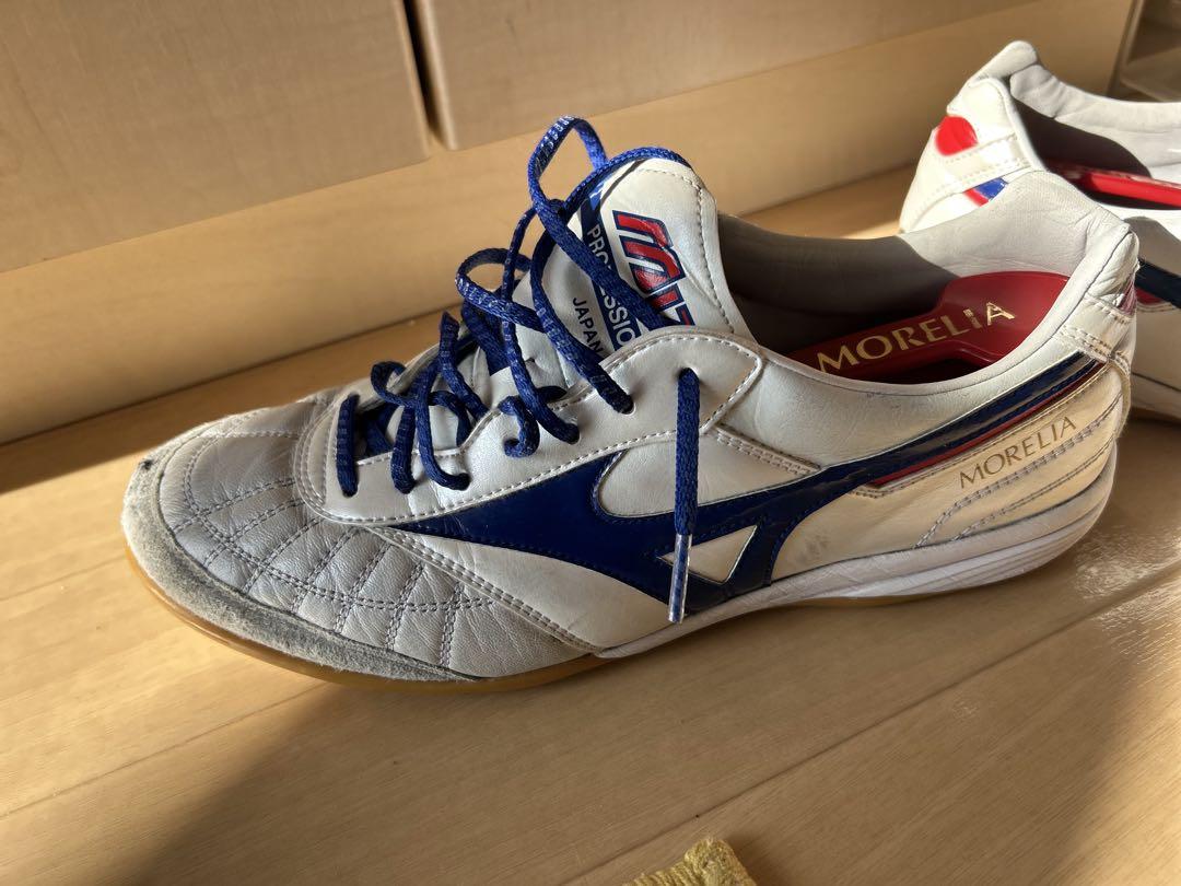 MIZUNO モレリア フットサルシューズ ホワイト/ブルー