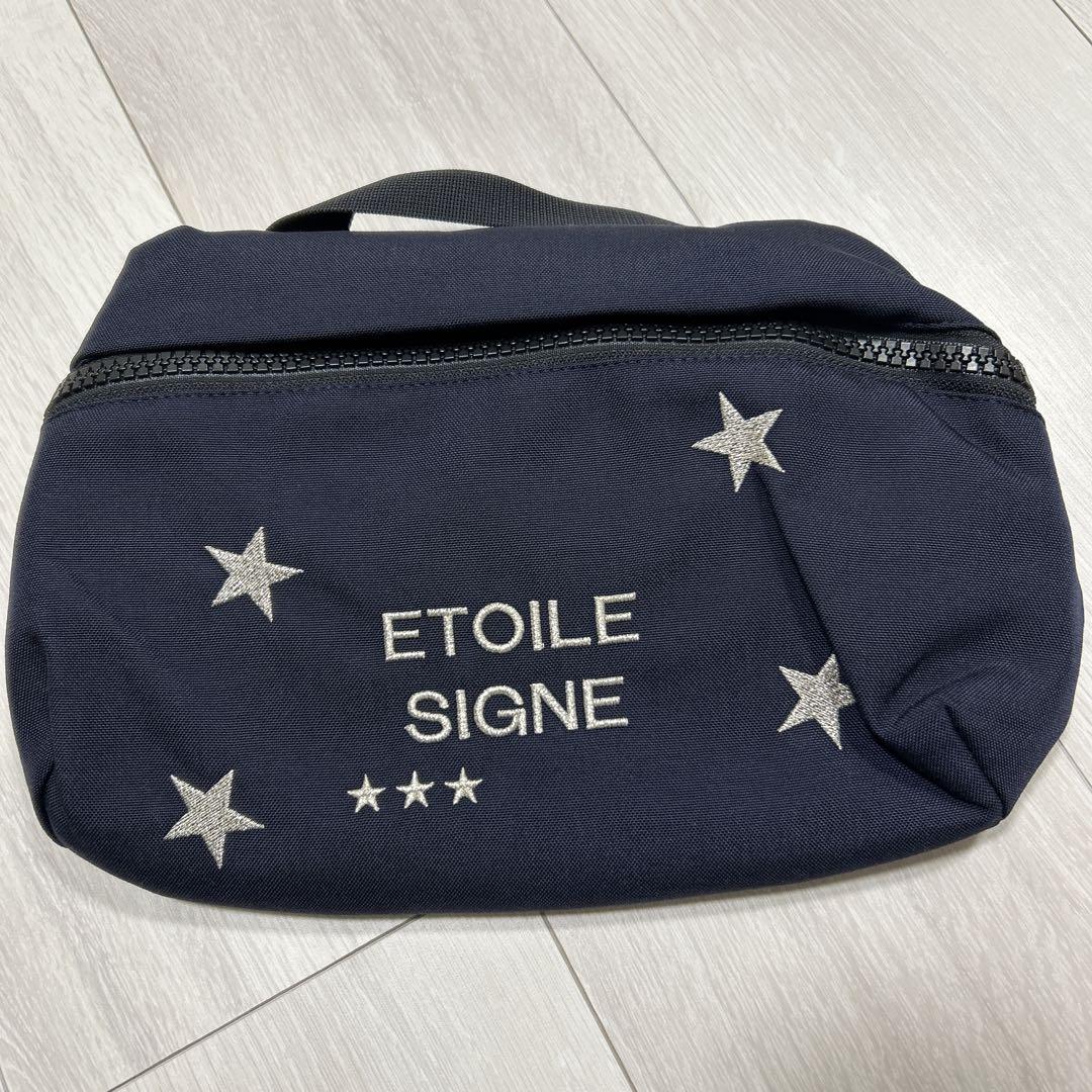 最終お値下げですETOILeSIGNE エトワールシーニュ星刺繍ウエストポーチ