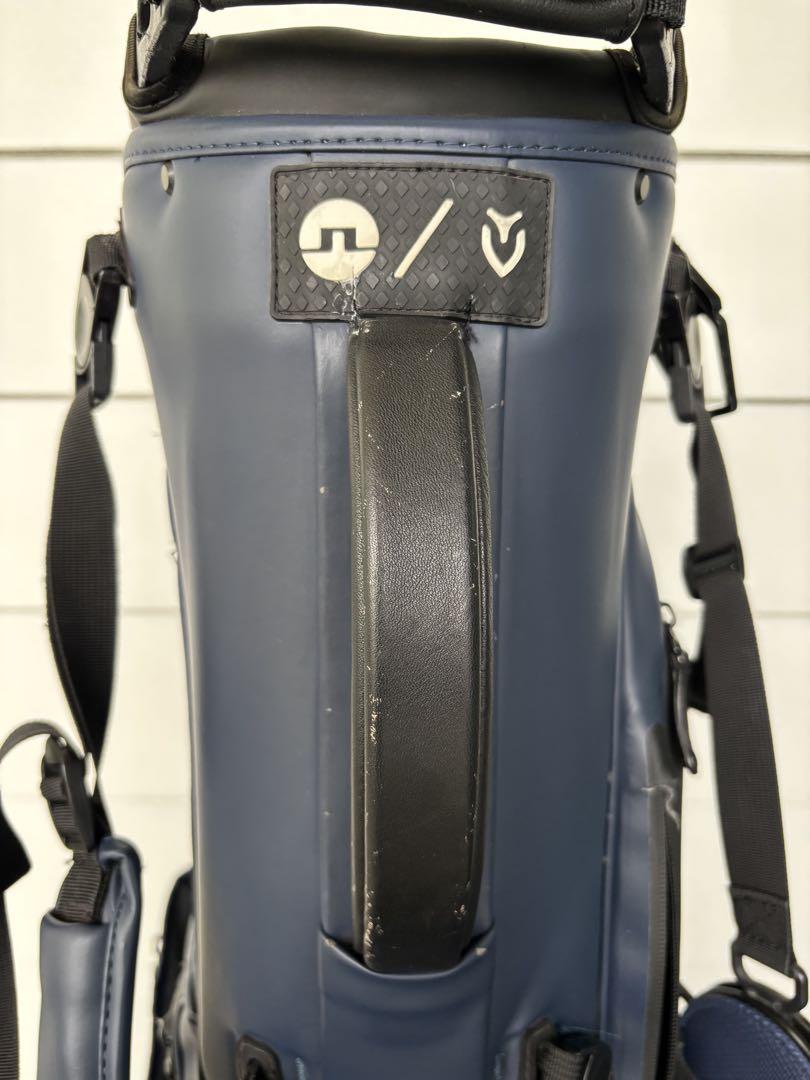 【週末限定価格】J.LINDEBERG スタンド付きキャディバッグ ネイビー