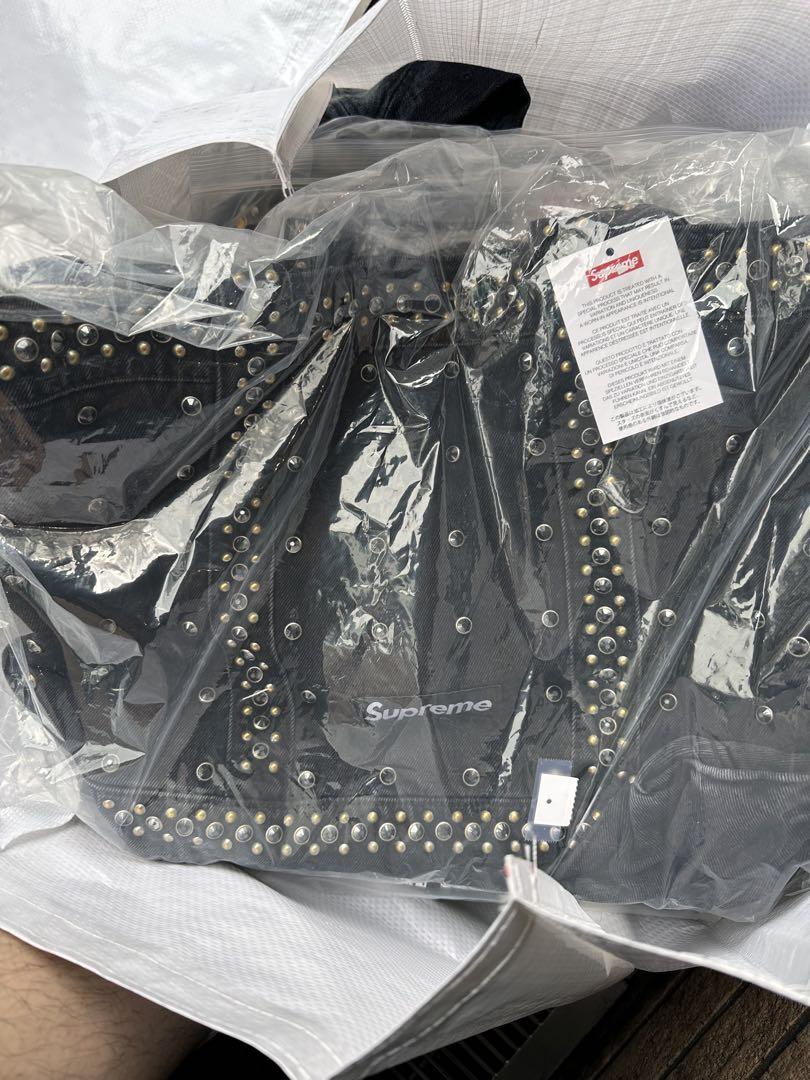 Supreme b.b. Simon Denim Tote Bag Black