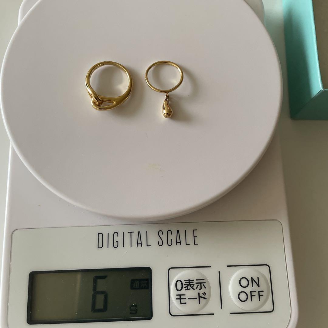 【美品】【破格！】Tiffany & Co. ゴールド　ティアドロップ