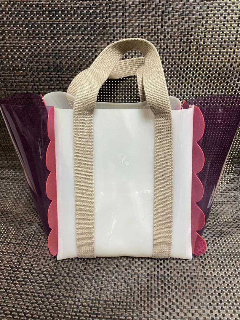 ユナイテッドアローズ　ラドロー　PVC スカラップトートバッグ　ピンク