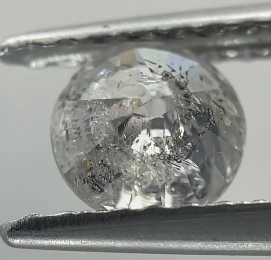 天然ダイヤモンドルース 裸石 D0.588ct I I2 POOR 中央宝石研究