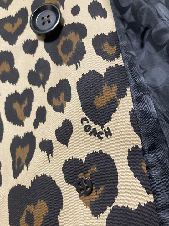 COACH  未使用品トレンチコート  レオパード ヒョウ柄