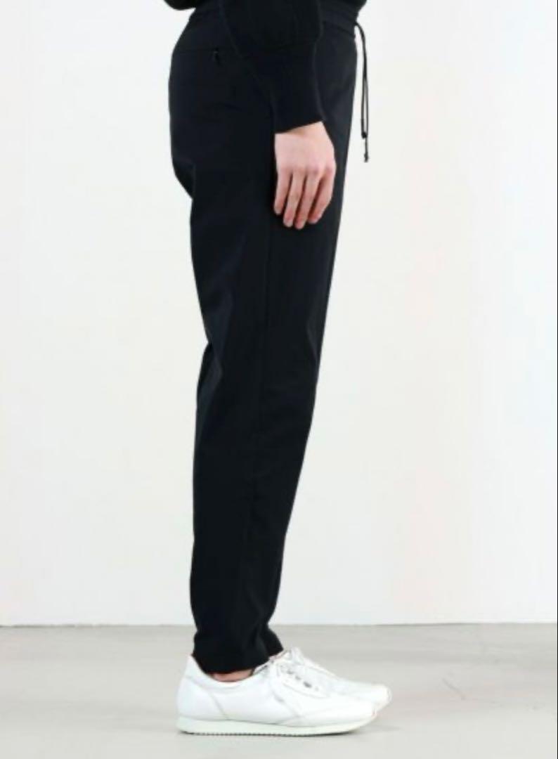 HYKE パンツ TASLAN TAPERED PANTS 黒 1 レディース