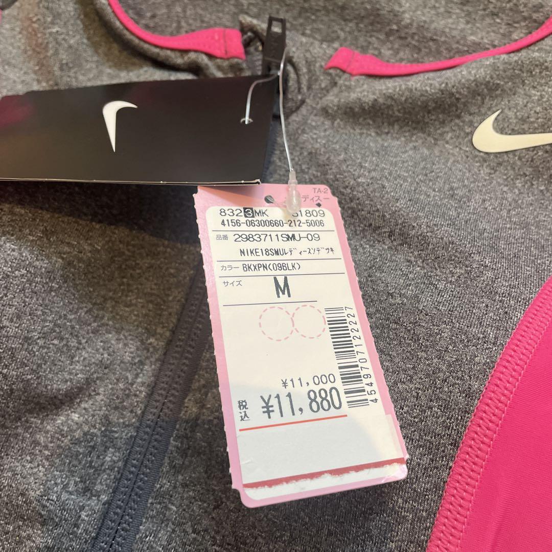 新品未使用　Nike スポーツ用水着 Mサイズ グレー/ピンク