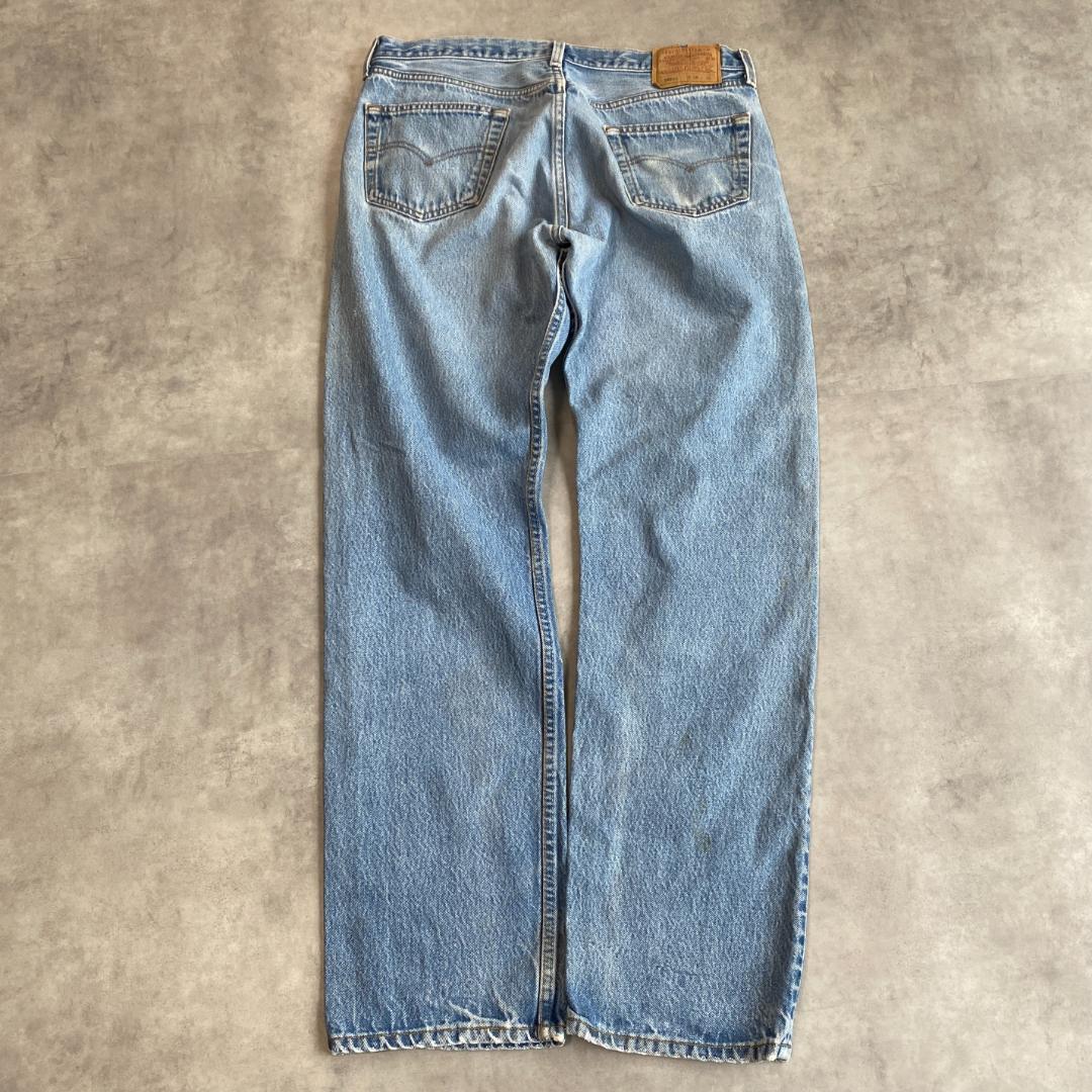 Levi's 501XX ダークブルーデニム W38 L36 リーバイス501xx Levis W38 ブルーデニム 青 90s USA製 - メルカリ