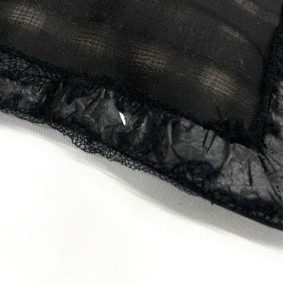 美品✨CHANEL シルクジャケット　44 ブラック　ココマーク