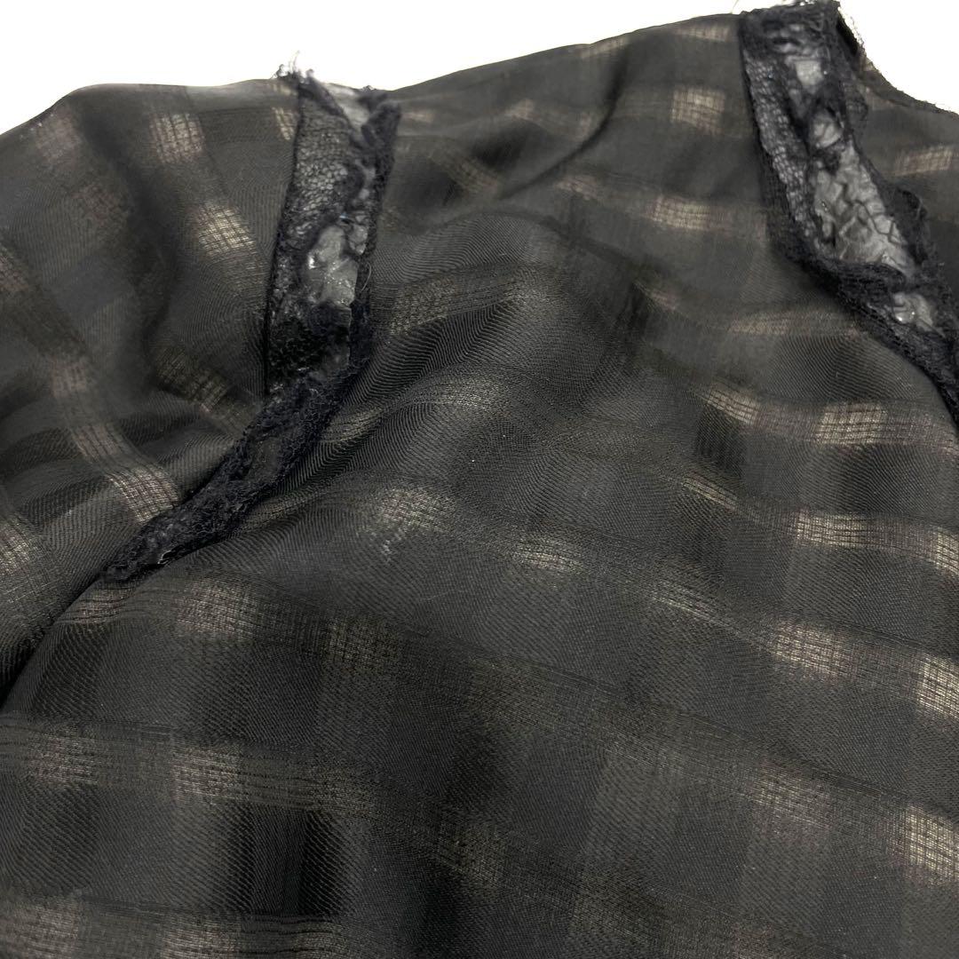 美品✨CHANEL シルクジャケット　44 ブラック　ココマーク