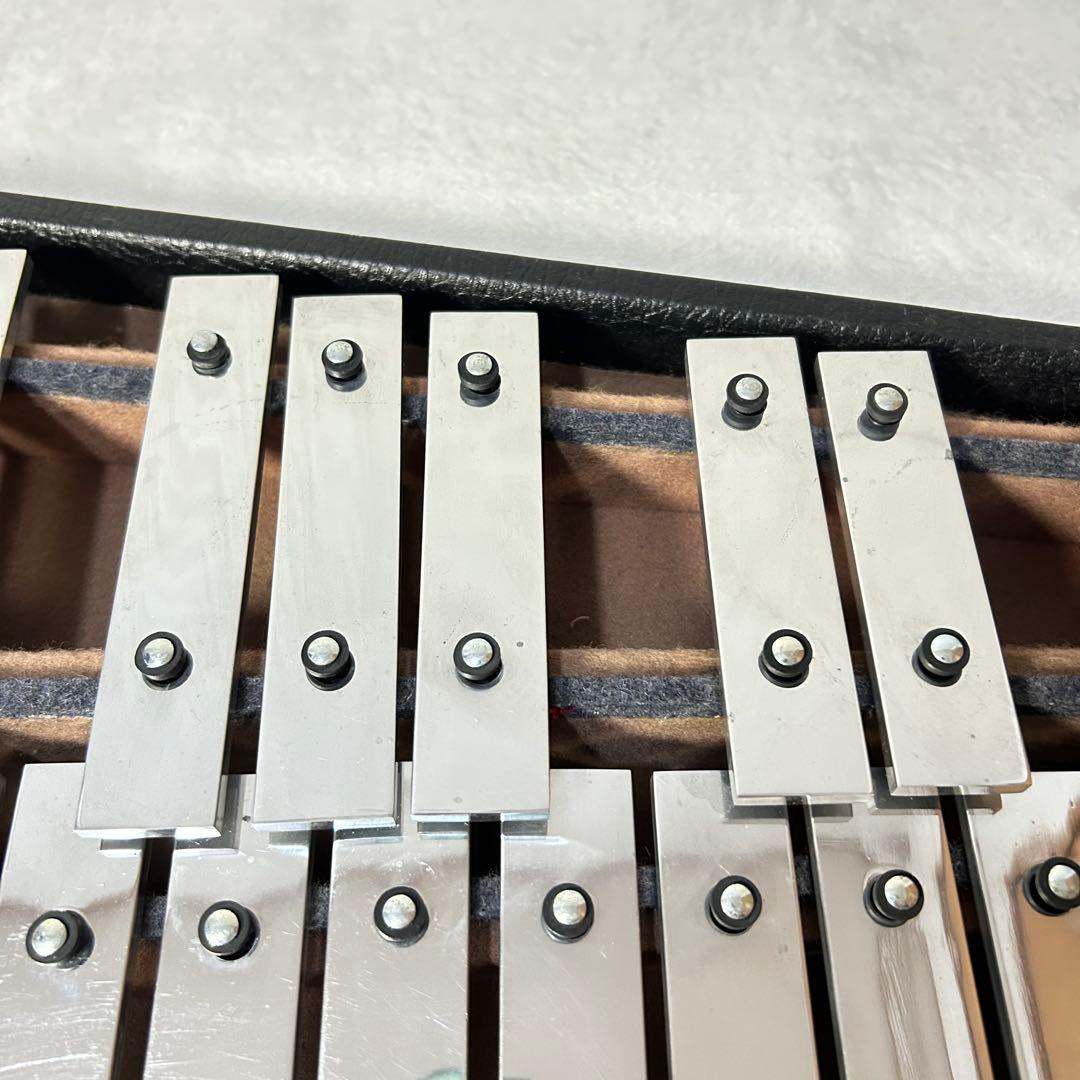 SAITO 斉藤楽器 グロッケン 鉄琴 32鍵 ハードケース付 マレット付